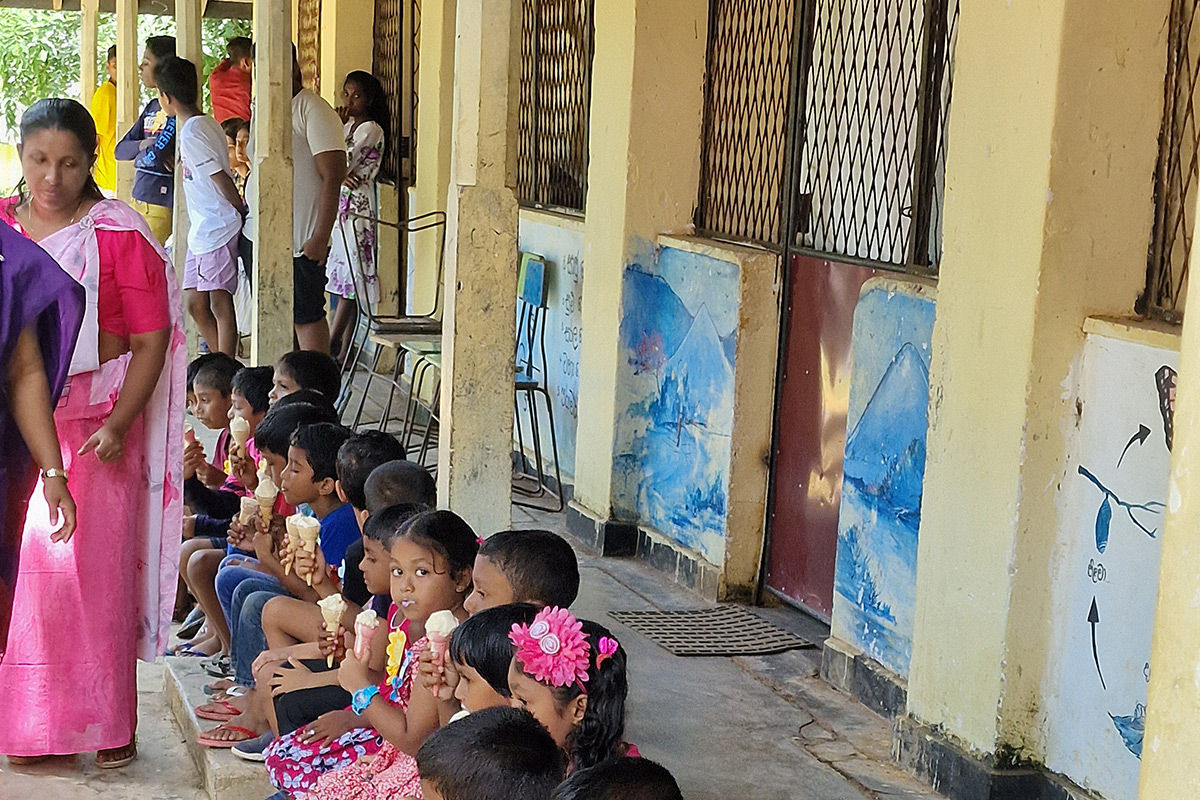 Kids at the Kahandamodara Junior School Kids at the Kahandamodara Junior School